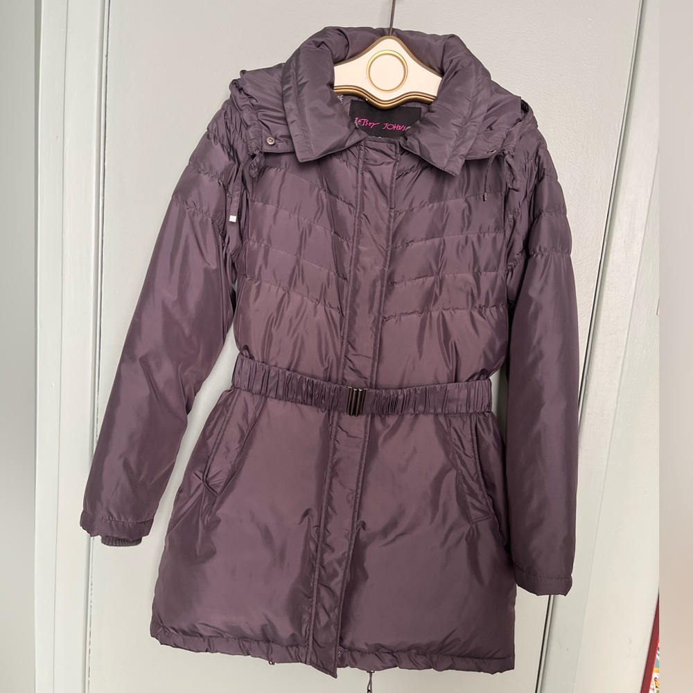 Betsey Johnson Women's Grey Puffer Coat